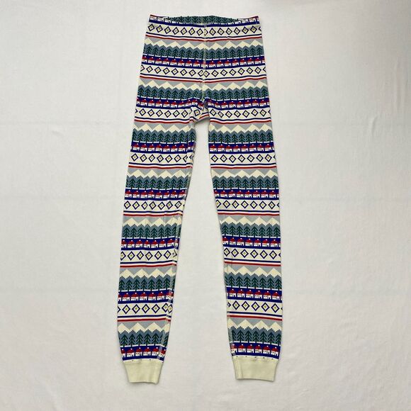 Hanna Andersson Sleep Pants Organic Cotton Winter Trees House Boys Girls 12 - Picture 2 of 6